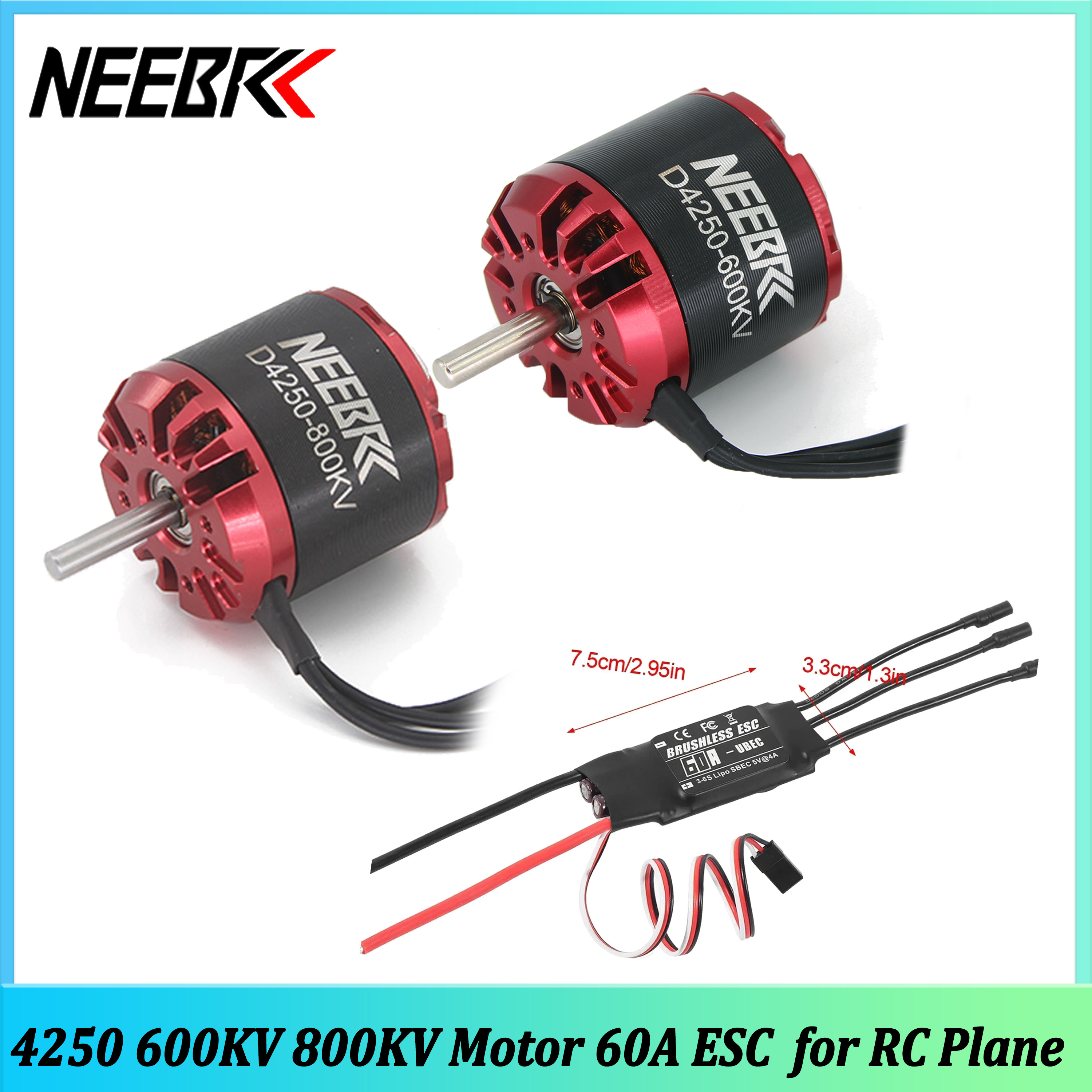 Drone Racing Frame - NEEBRC 4250 600KV 800KV Outrunner Brushless