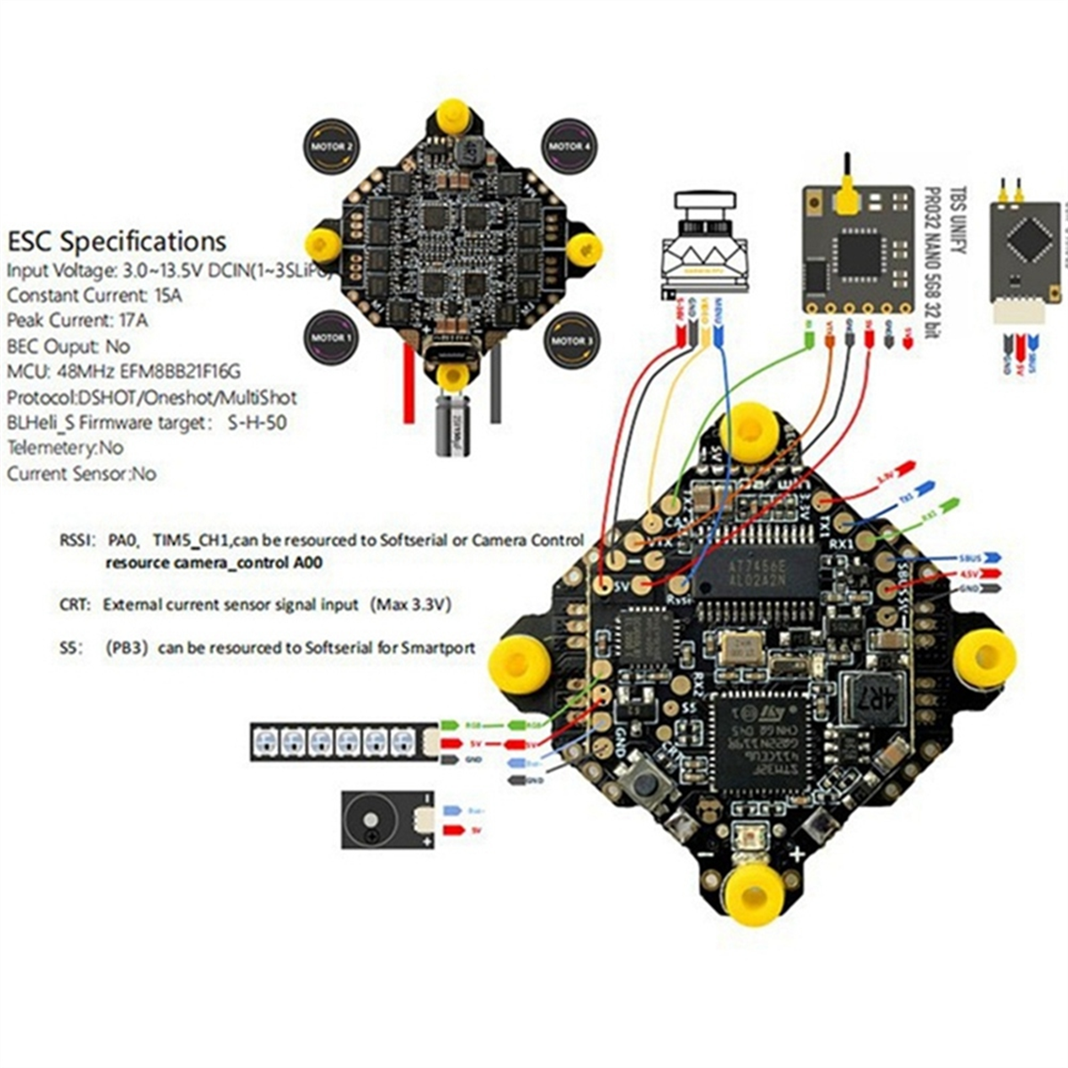 NEW F411 AIO Flight Controller - огляд і ціна Drone Racing Charger