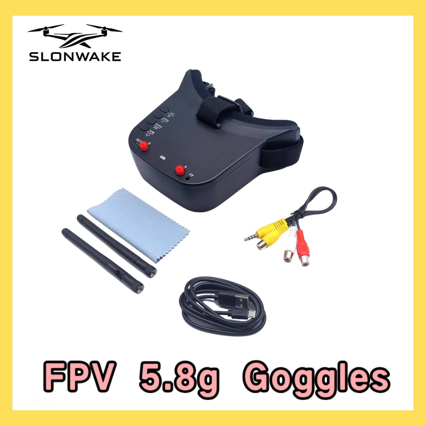 SLONWAKE 5.8G 48CH FPV 400mw V - огляд і ціна Drone Racing Receiver