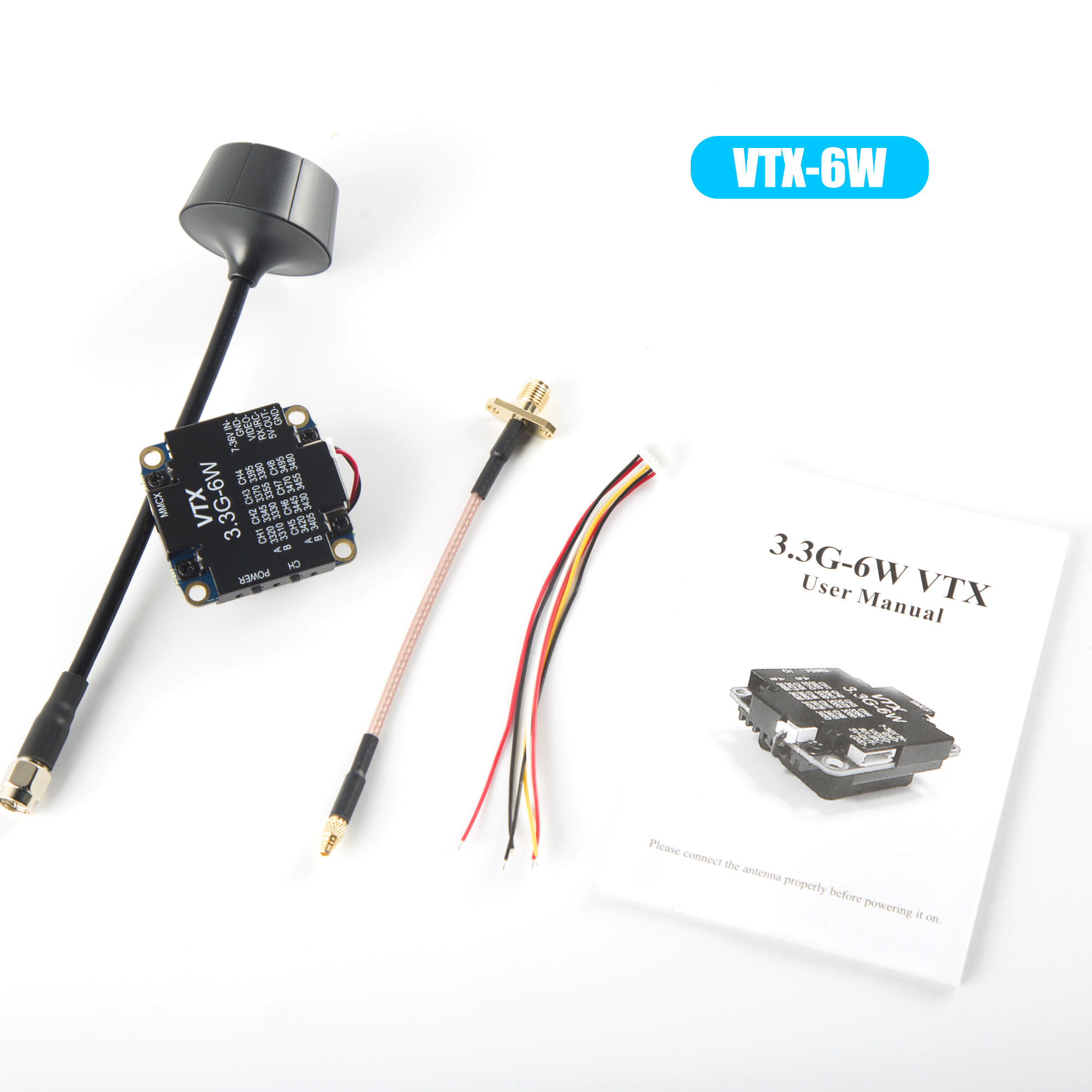 FPV Video Transmitter 3.3G 6W  - огляд і ціна Drone Racing Vtx